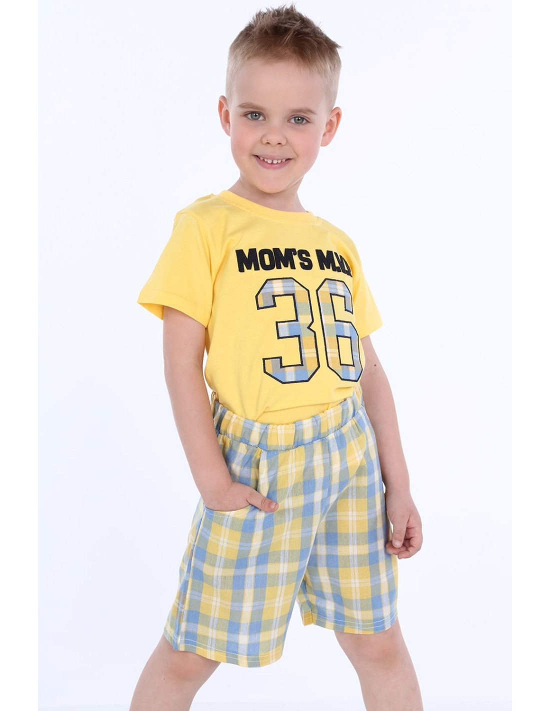 Boys\' yellow set NDZ4485 - Online store - Boutique